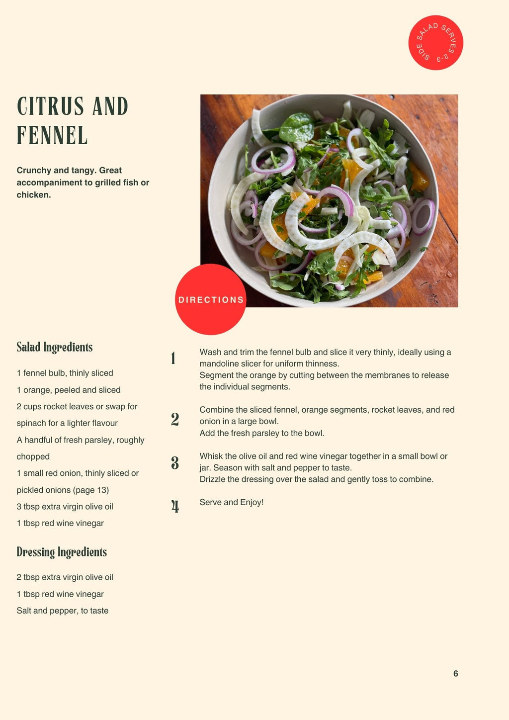 Simplicity in Salads