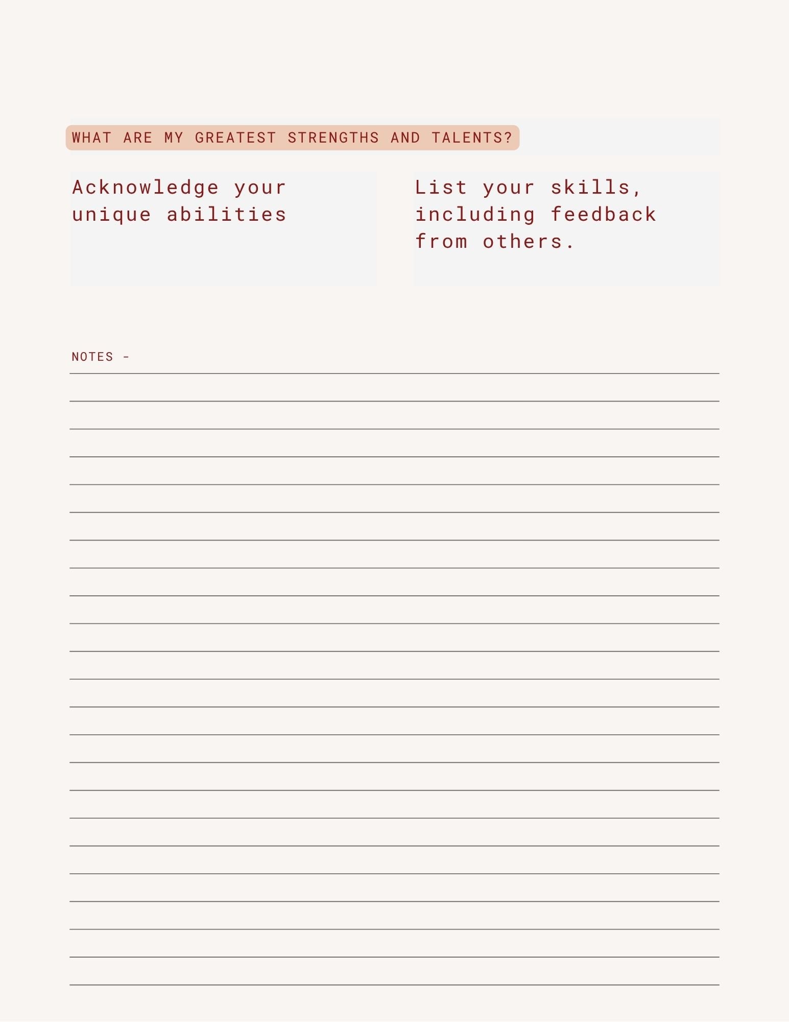 Self-Reflection Journal